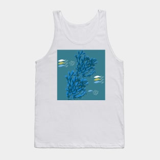 Coral and fish underwater Tank Top